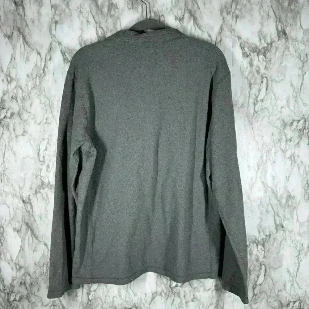 The North Face Mens Medium 1/4 Zip Jacket Gray Fleece Outdoors Hiking Camping - Picture 2 of 5